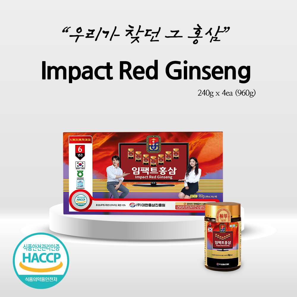 [천왕삼]임팩트 홍삼 (4P)세트