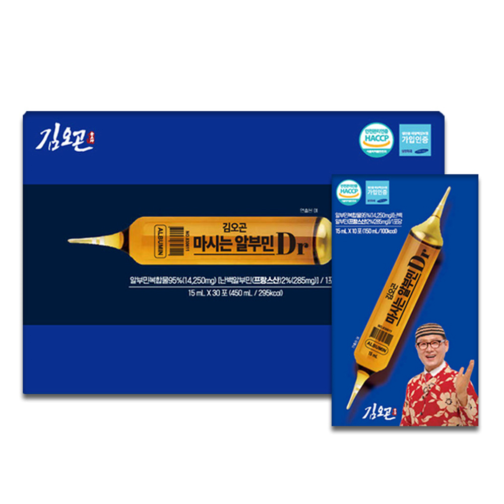 [천왕삼] (김오곤) 마시는 알부민 Dr 15ml x 30포