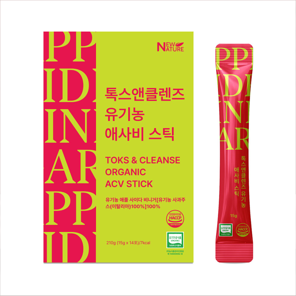 톡스앤클렌즈 유기농 애사비 스틱 15g x 14포