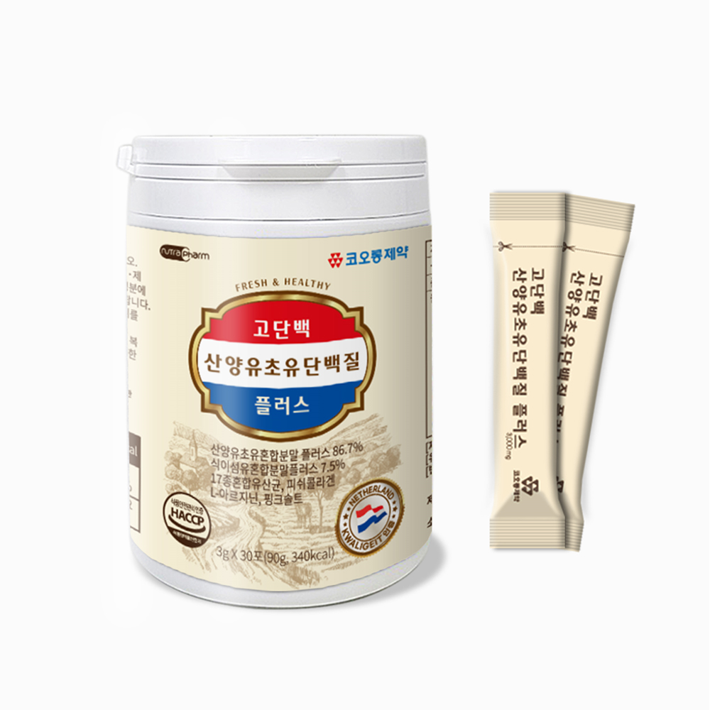 [코오롱제약] 고단백 산양유초유 단백질 플러스 3g x 30포